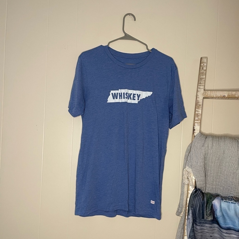Men’s Blue Tennessee Whiskey Shirt | FWD Clothing Co | Size L | Like New